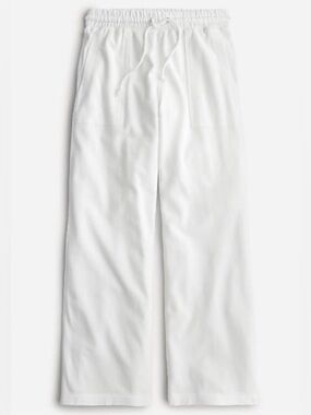 J.Crew Magic Rinse™ Patch Pocket Sweatpant in White | XL | GUC